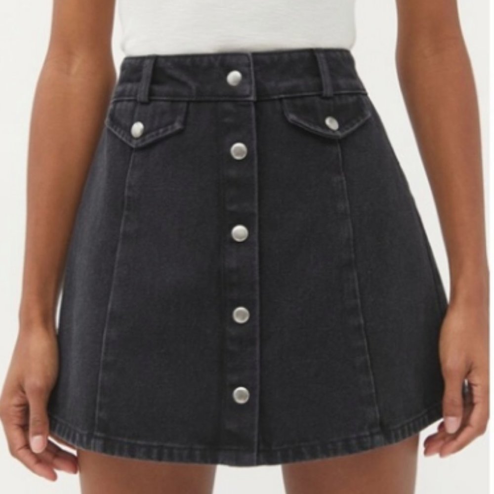 Urban Outfitters BDG Sadie Button-Front Denim Skirt SIZE: XS NWT